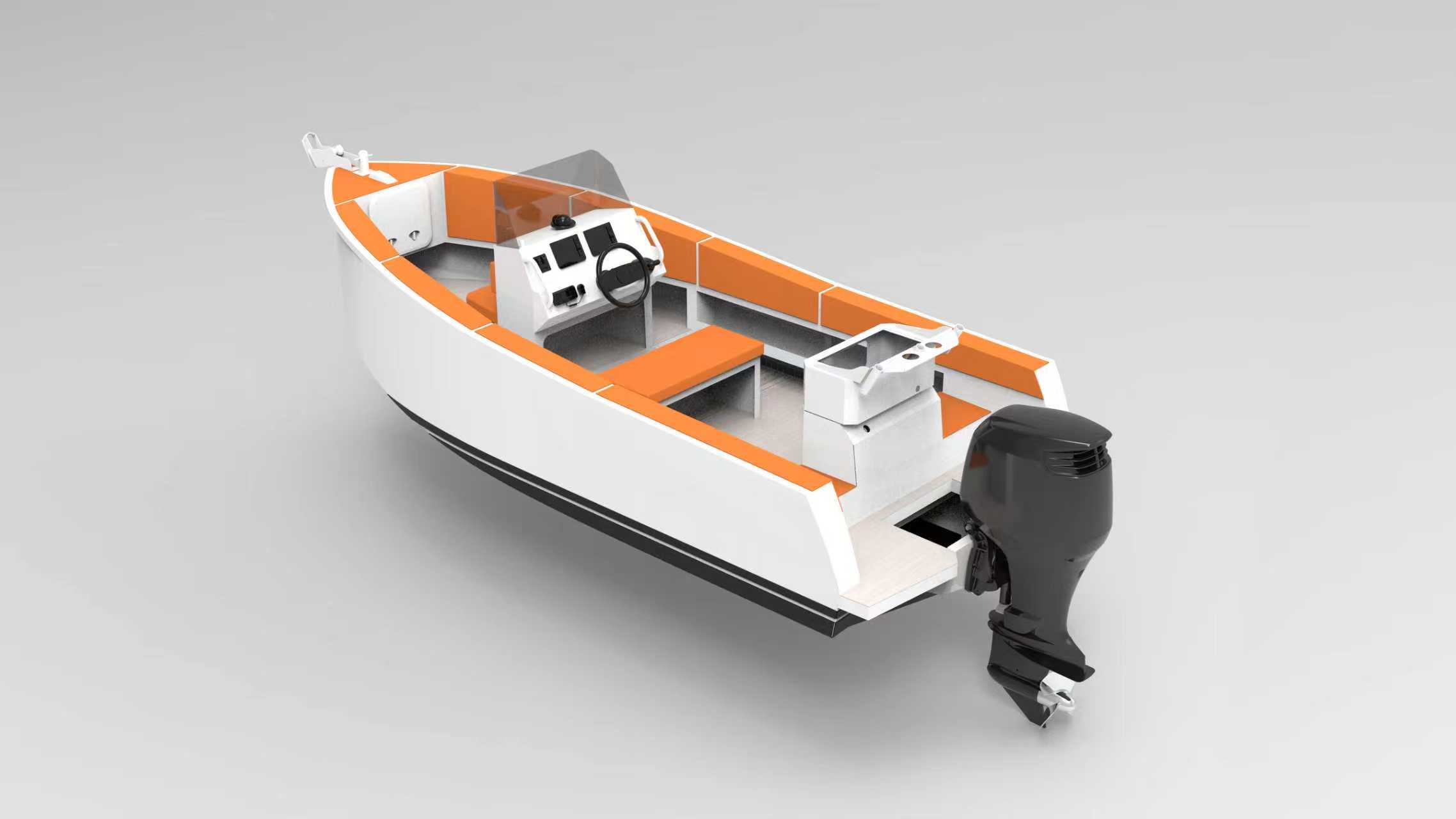 18FT Fishing Boat Design - Compact Aluminum Vessel
